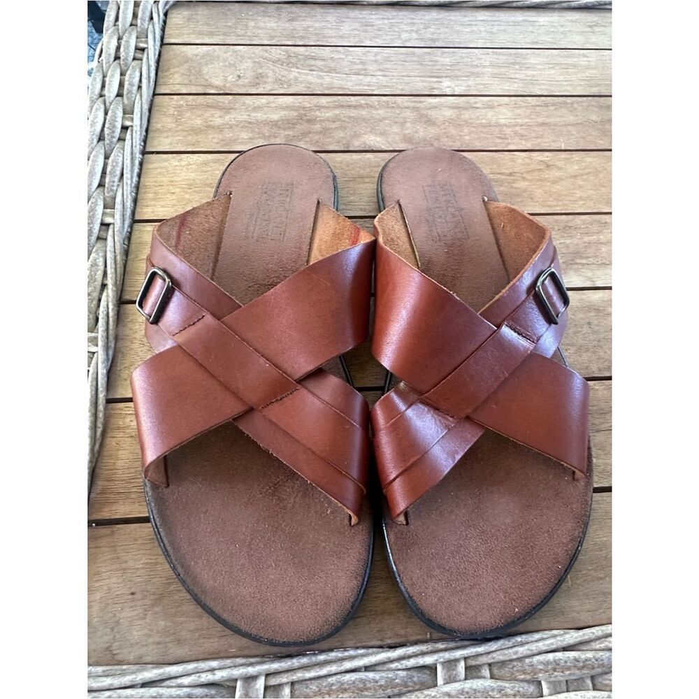 Mercanti Fiorentini Brown Leather Men’s Sandals 11